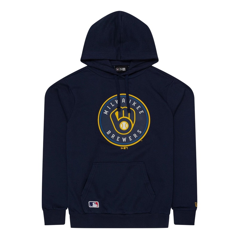 Milwaukee Brewers MLB Regular Dark Blue Pullover Hoodie XS
