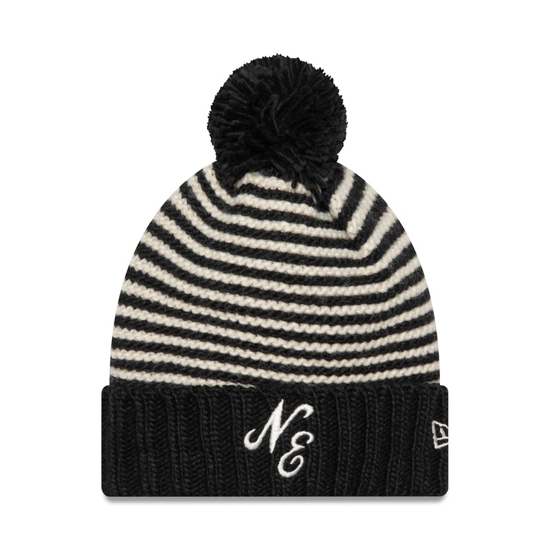 New Era Black Jake Knit Beanie Hat OSFM