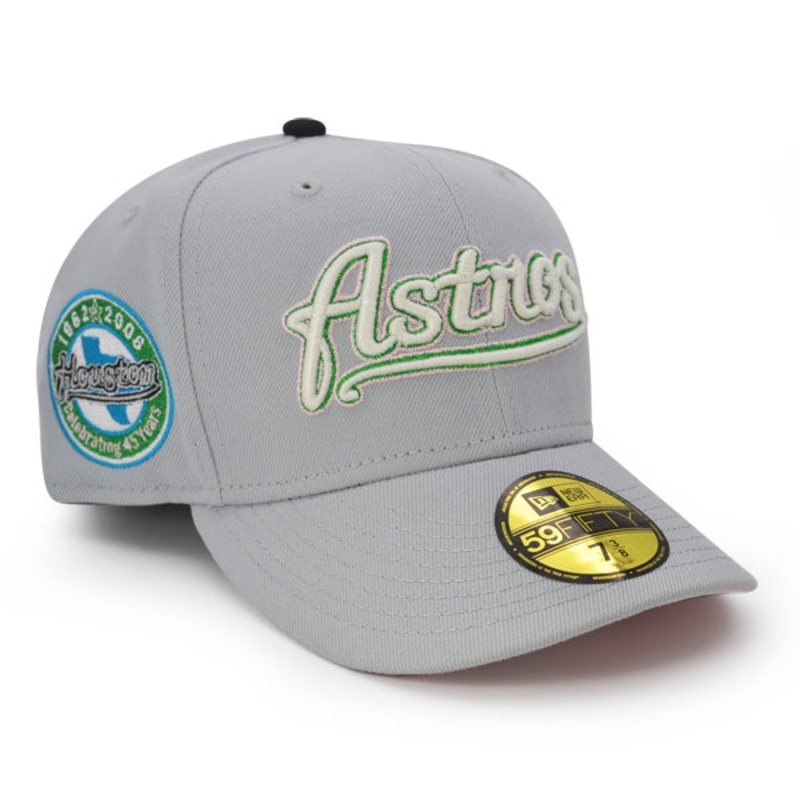New Era Houston Astros 45 Years Gray/Pink UV 59FIFTY Fitted Hat