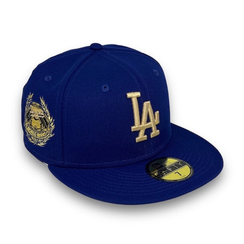 New Era Los Angeles Dodgers Laurel World Series Blue/Gold 59FIFTY Fitted Cap