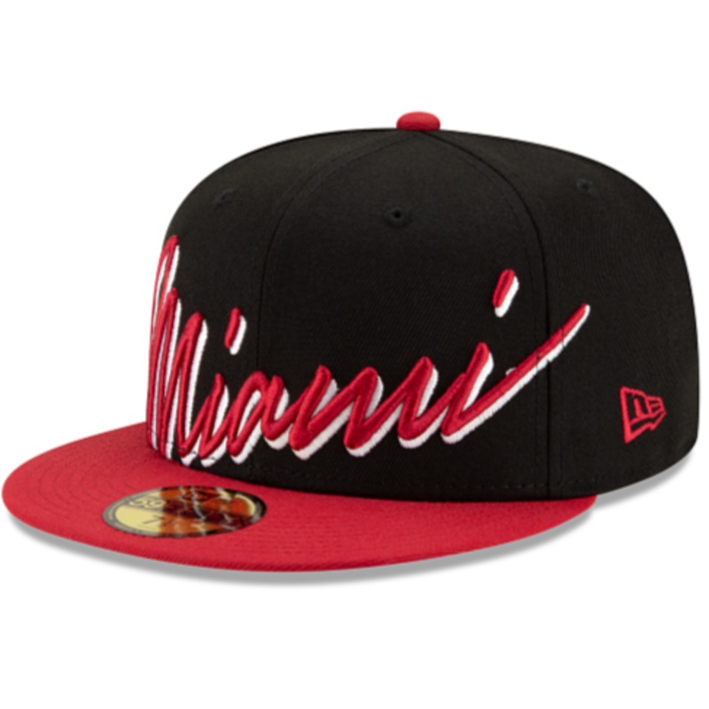 New Era Miami Heat Cursive 59FIFTY Fitted Hat