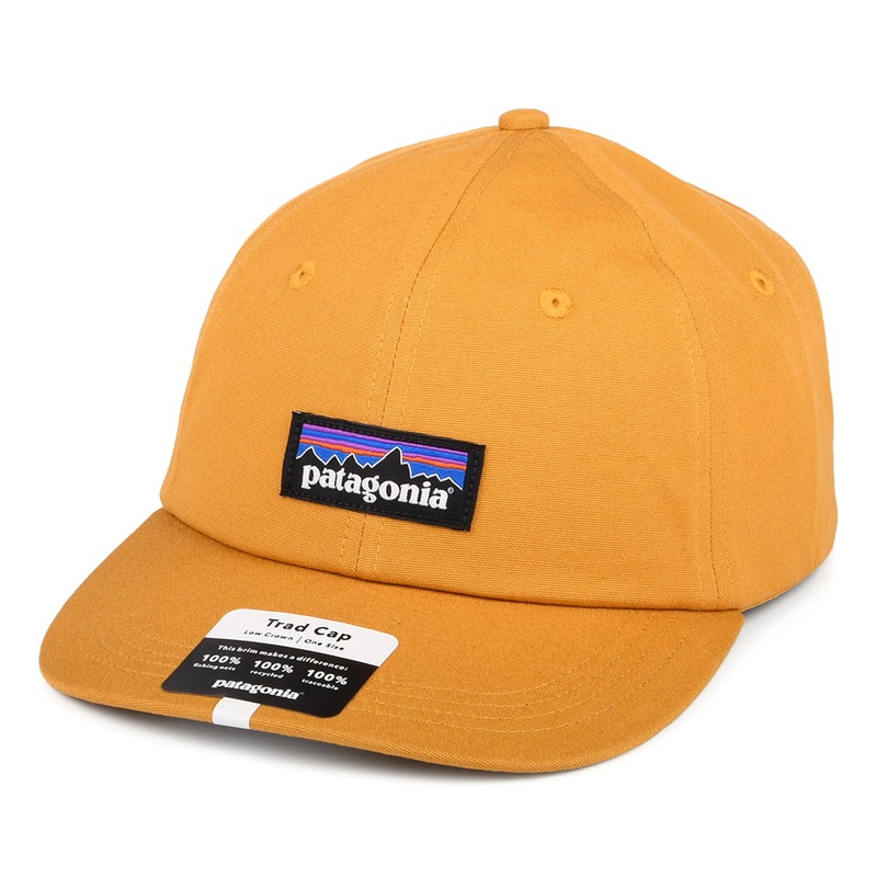 Patagonia Hats P-6 Label Trad Organic Cotton Baseball Cap – Mustard Adjustable