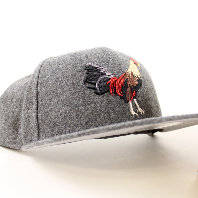 ROOSTER New Era 59Fifty Fitted Hat (Flannel Gray Under Brim) 7