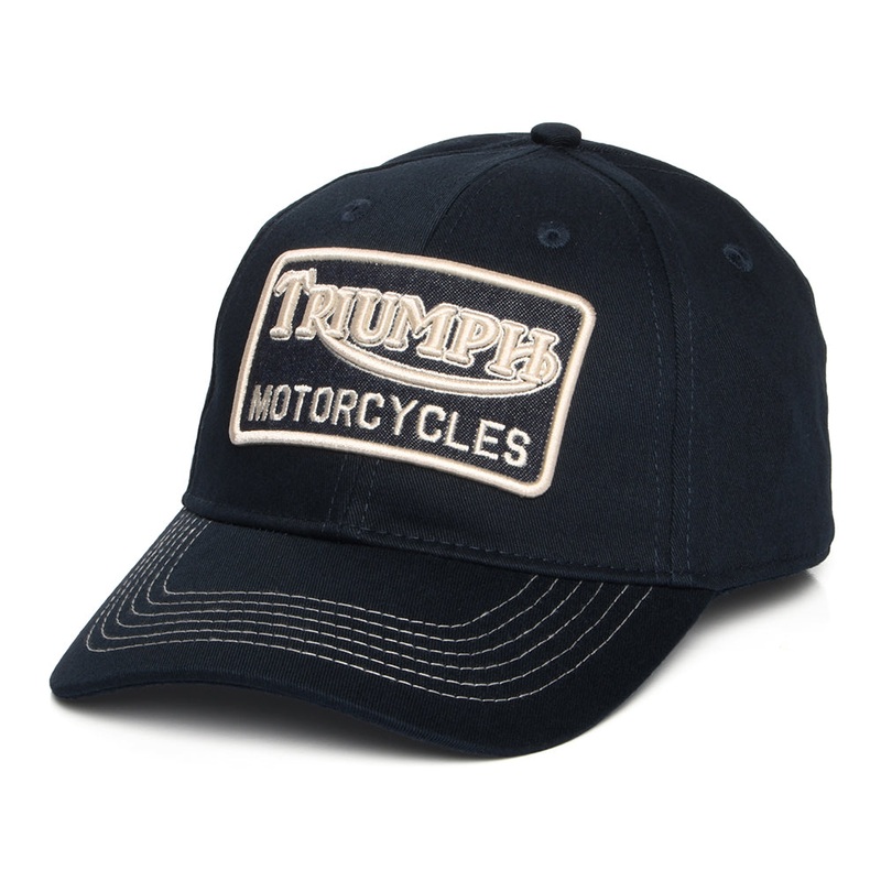 Triumph Motorcycles Forecourt Cotton Baseball Cap – Indigo Adjustable