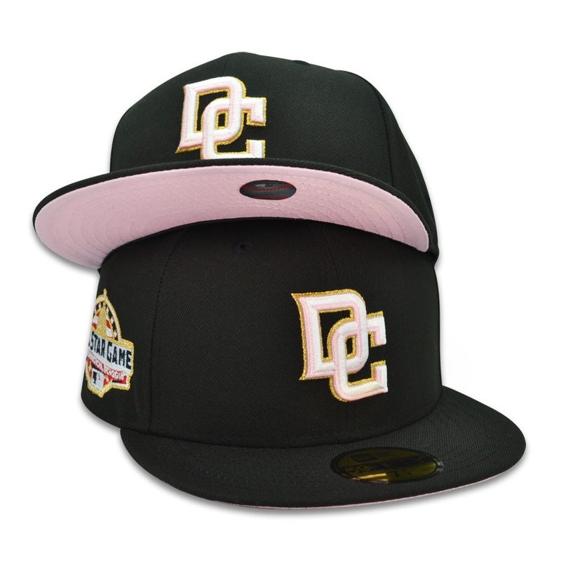 Washington Nationals DC 2018 ALL-STAR GAME Exclusive New Era 59Fifty Fitted Hat – Black Pinky 6 7/8