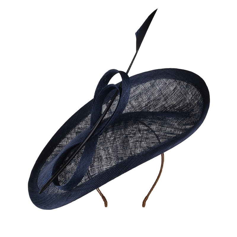 Whiteley Hats Tulip Disc Fascinator – Navy Blue 1-Size