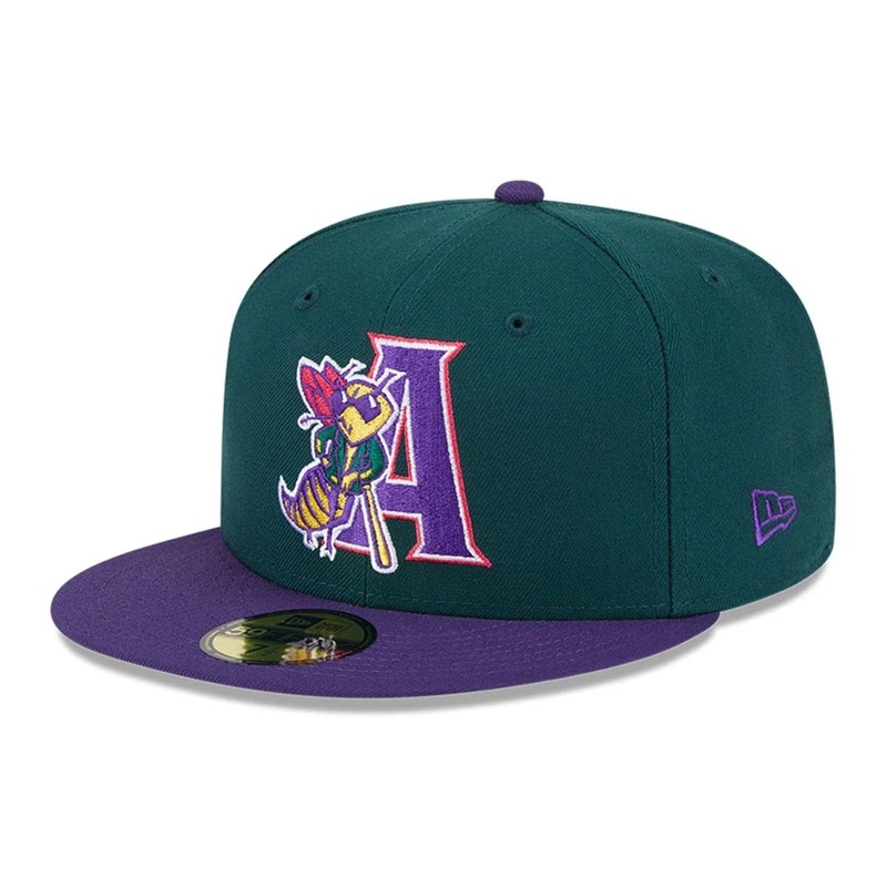 Augusta Green Jackets MiLB Theme Night Dark Green 59FIFTY Fitted Cap 6 7/8