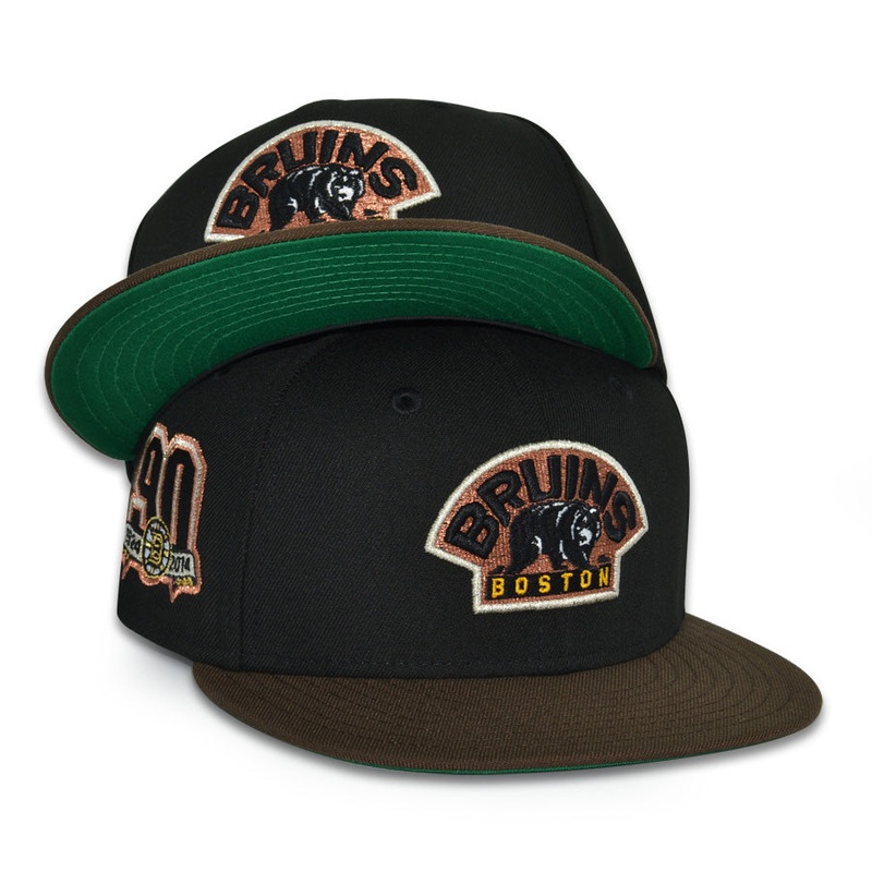 Boston Bruins “BIG BAD BRUINS” Exclusive New Era 59Fifty Fitted Hat – Black/Walnut 6 7/8