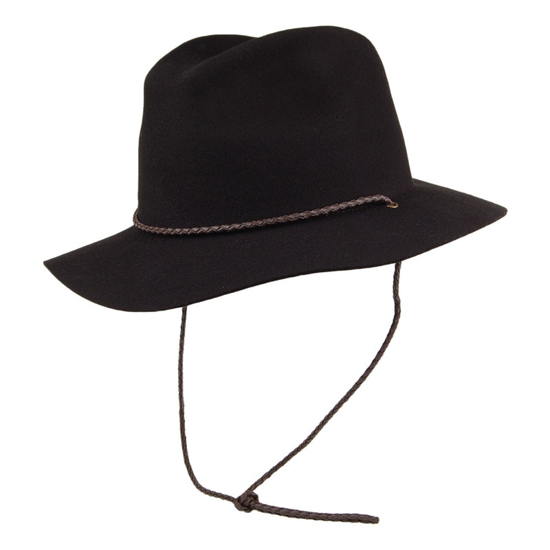 Brixton Hats Freeport Fedora Hat – Black Small-56cm