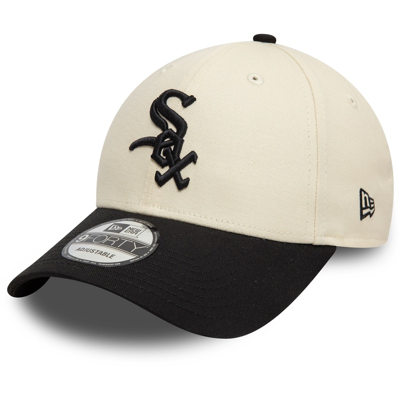 Chicago White Sox 9FORTY Colour Block Cream/Black Cap One Size