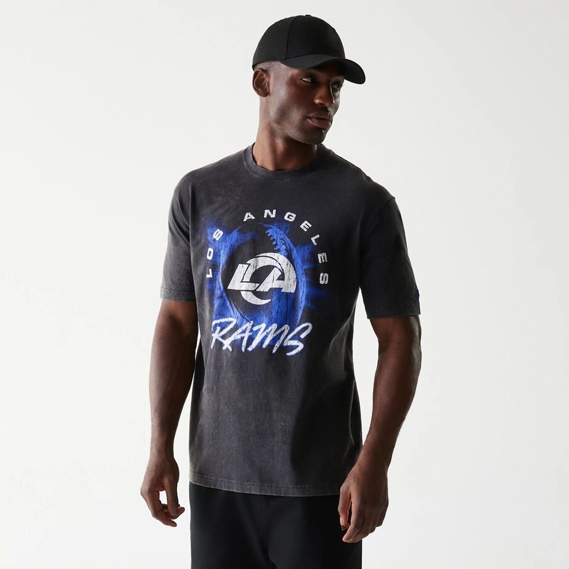 LA Rams NFL Sport Night Black T-Shirt S