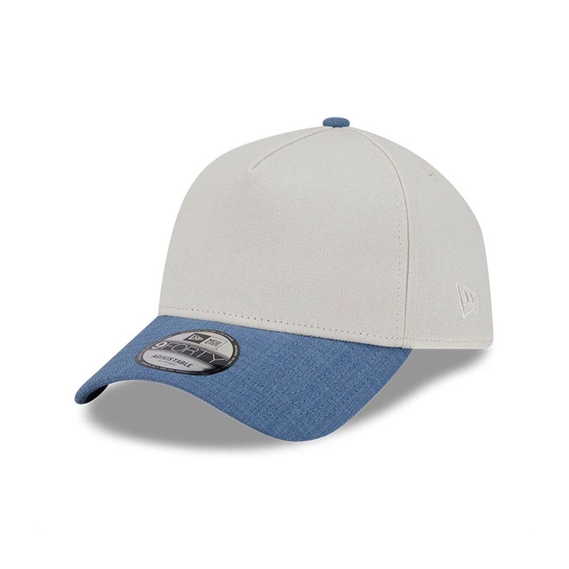 New Era Earth Day White & Blue 9FORTY A-Frame Adjustable Cap OSFM