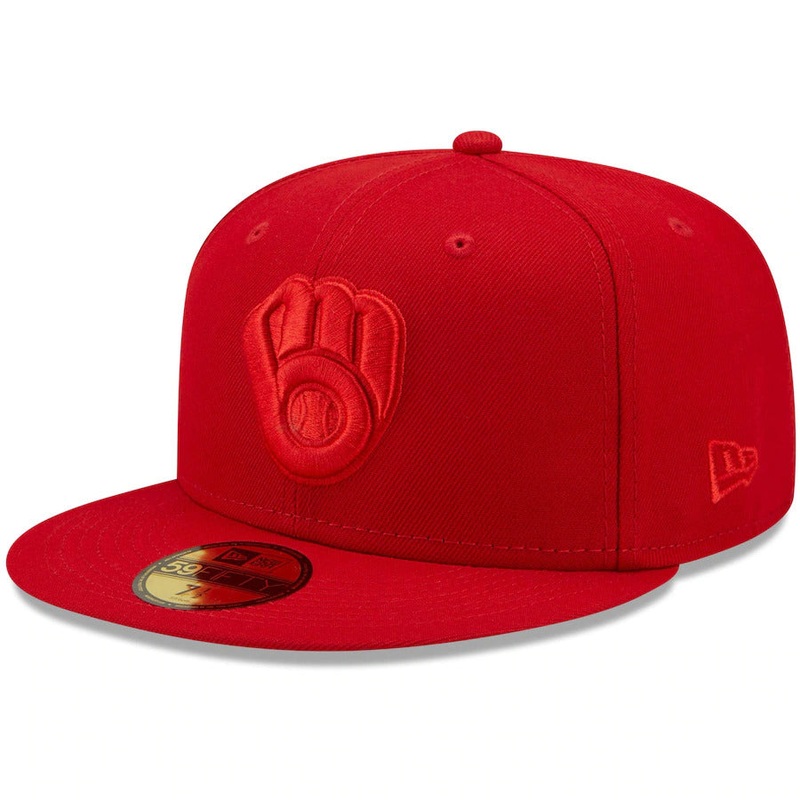 New Era Milwaukee Brewers Scarlet Red Color Pack 59FIFTY Fitted Hat