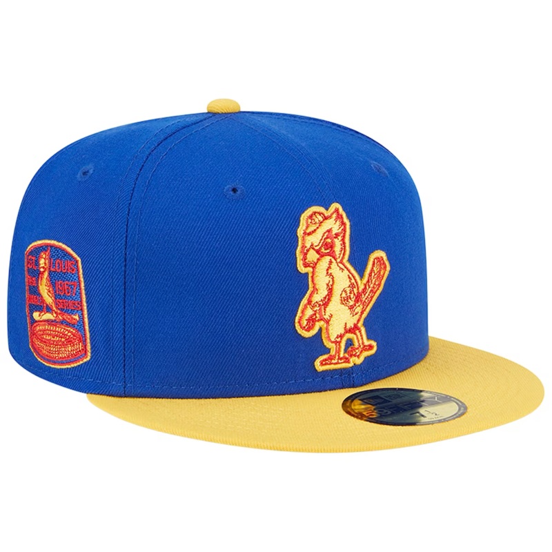 New Era St. Louis Cardinals Blue/Yellow Empire 2023 59FIFTY Fitted Hat