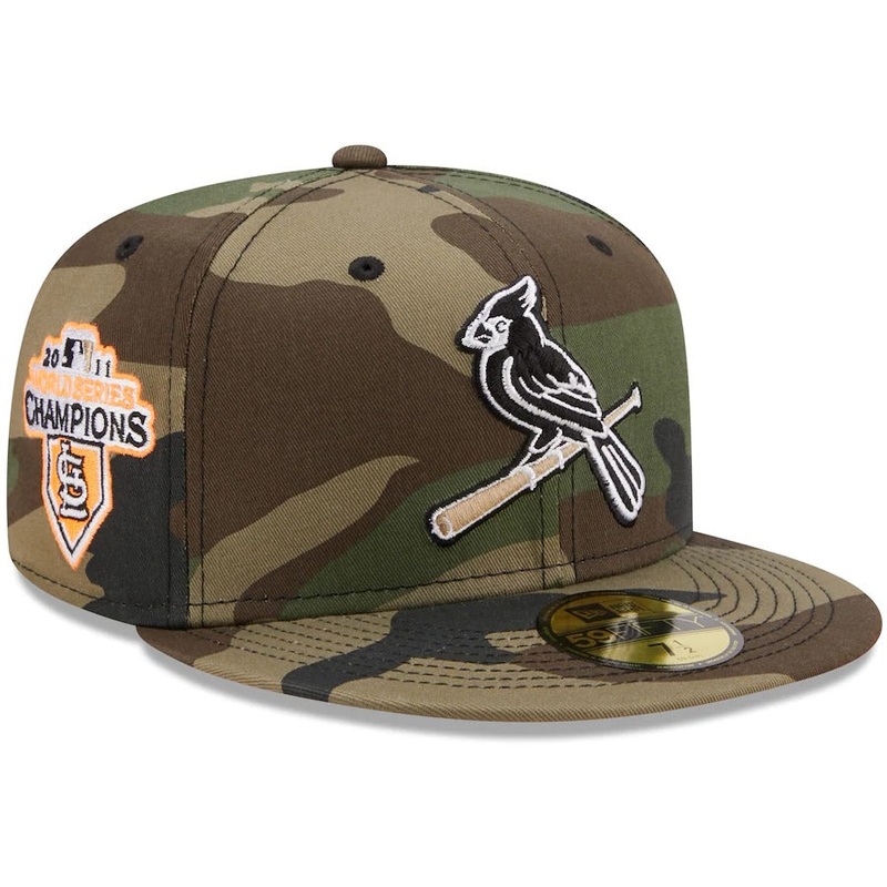 New Era St. Louis Cardinals Camo 2011 World Series Flame Undervisor 59FIFTY Fitted Hat