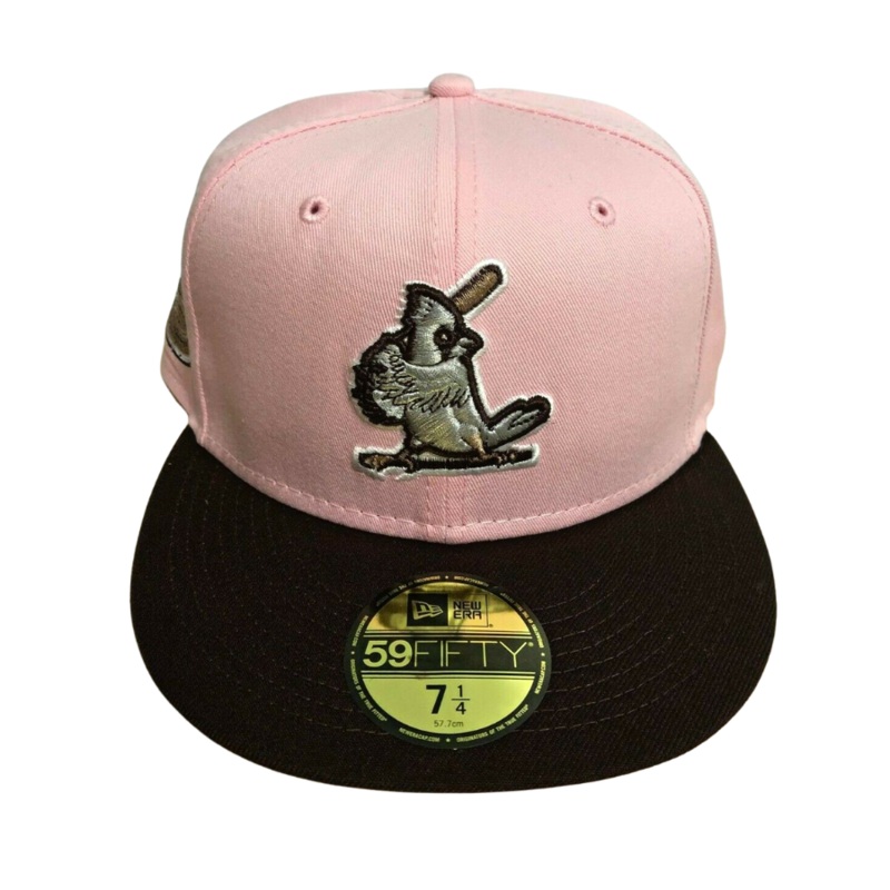 New Era St. Louis Cardinals Pink 31 Flavors 1967 World Series Brown Undervisor 59FIFTY Fitted Hat