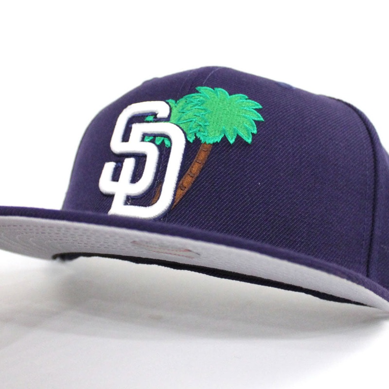 Palm Tree San Diego Padres 59Fifty New Era Fitted Hat (Navy Gray Under Brim) 7