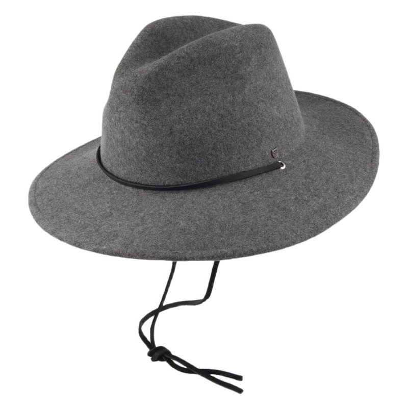 Brixton Field Outback Hat – Heather Grey Small-56cm