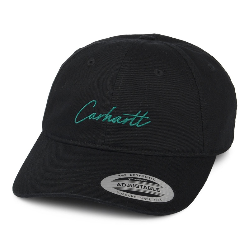 Carhartt WIP Hats Delray Cotton Twill Baseball Cap – Black Adjustable