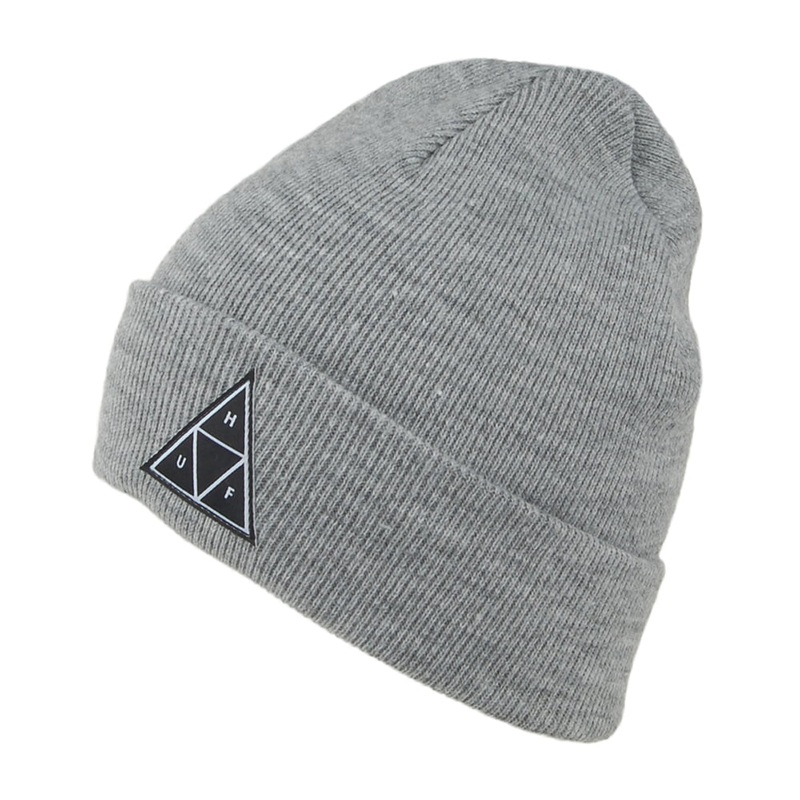 HUF Triple Triangle II Beanie Hat – Grey 1-Size
