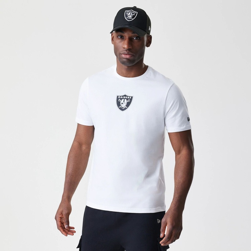Las Vegas Raiders NFL Logo White T-Shirt XS