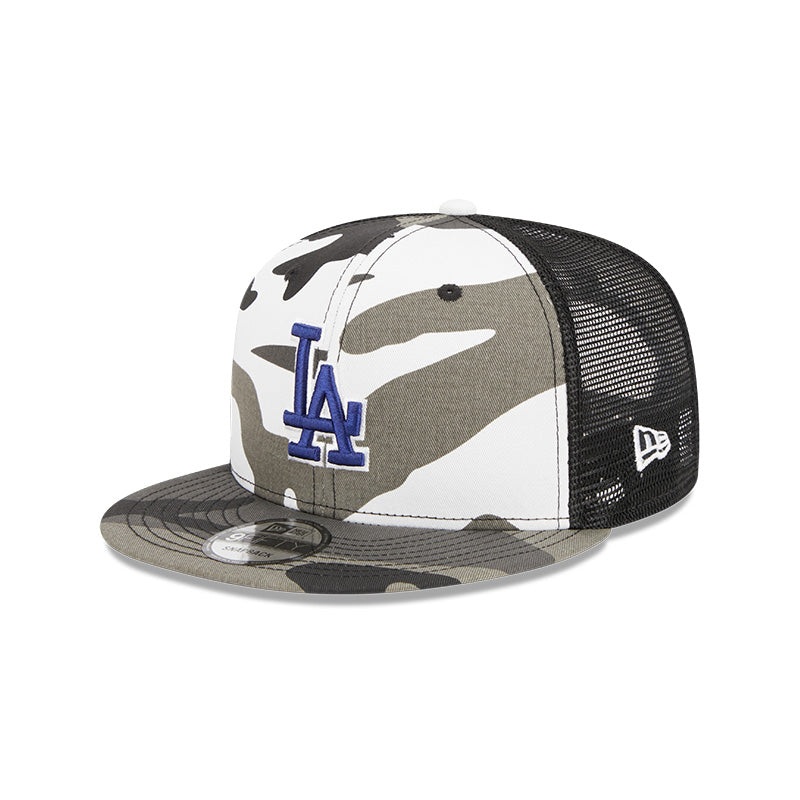 Los Angeles Dodgers New Era URBAN CAMO Mesh Trucker 9FIFTY Snapback Hat – Camo