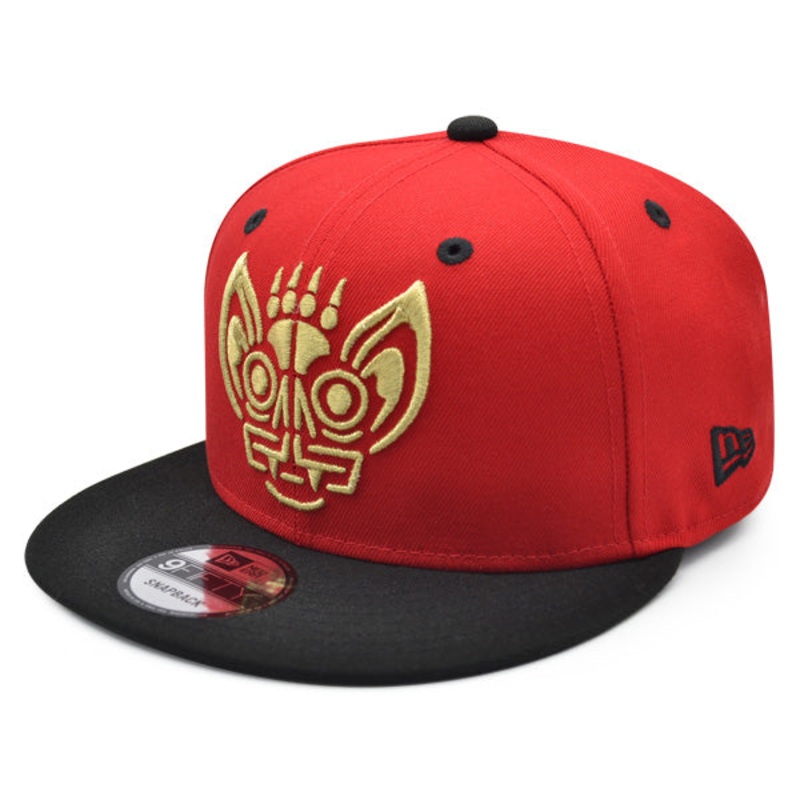 Louisville Bats (Murcilagos) New Era Copa de la Diversion (FUN CUP) 9FIFTY Snapback Hat – Red/Black/Gold