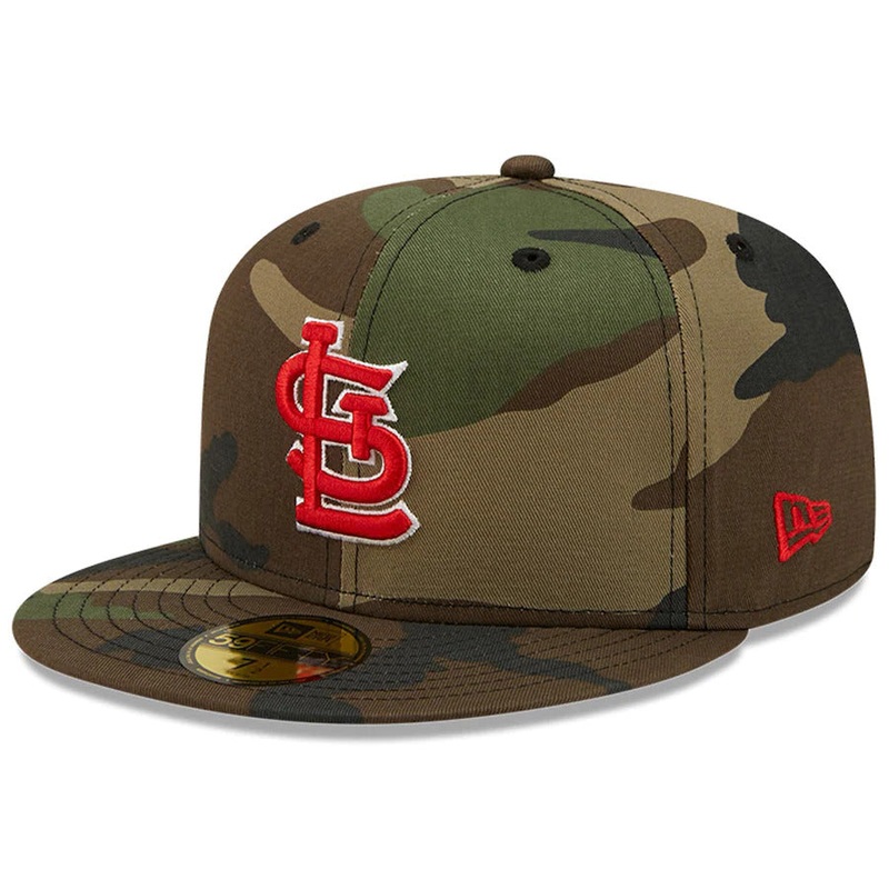 New Era Camo St. Louis Cardinals 2009 MLB All-Star Game Patch Woodland Undervisor 59FIFTY Fitted Hat