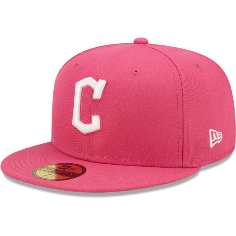 New Era Cleveland Guardians Hot Pink 59FIFTY Fitted Hat