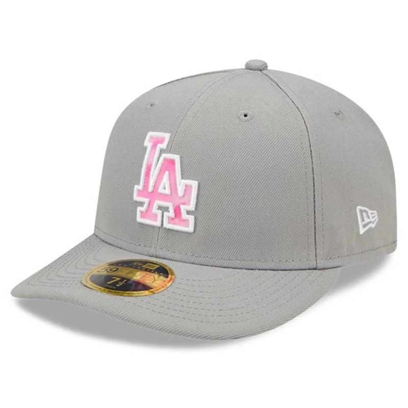 New Era Los Angeles Dodgers Gray 2022 Mother’s Day On-Field Low Profile 59FIFTY Fitted Hat
