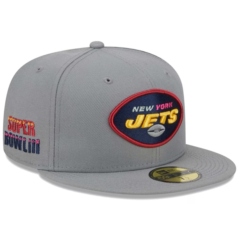 New Era New York Jets Gray Color Pack 2023 59FIFTY Fitted Hat