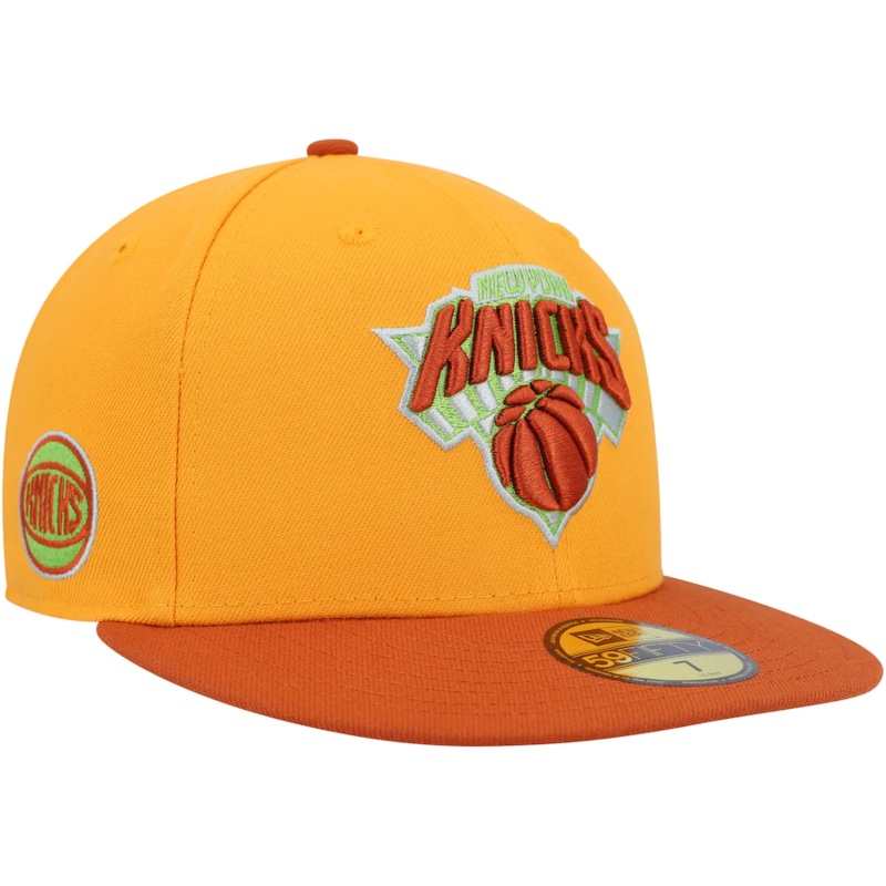 New Era New York Knicks Gold/Rust 2022 59FIFTY Fitted Hat
