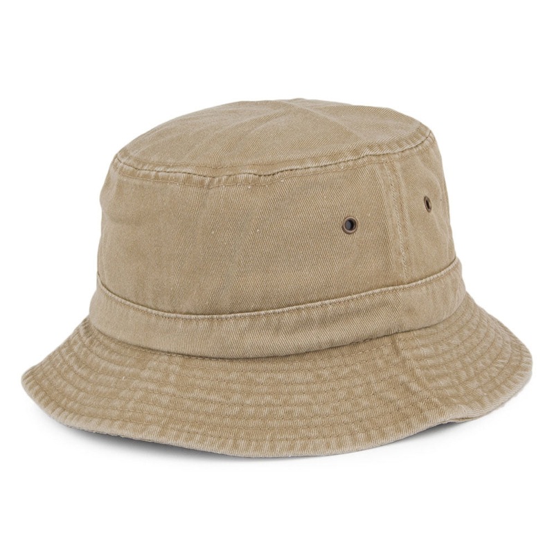 Packable Cotton Bucket Hat – Khaki – Wholesale Pack Prepack