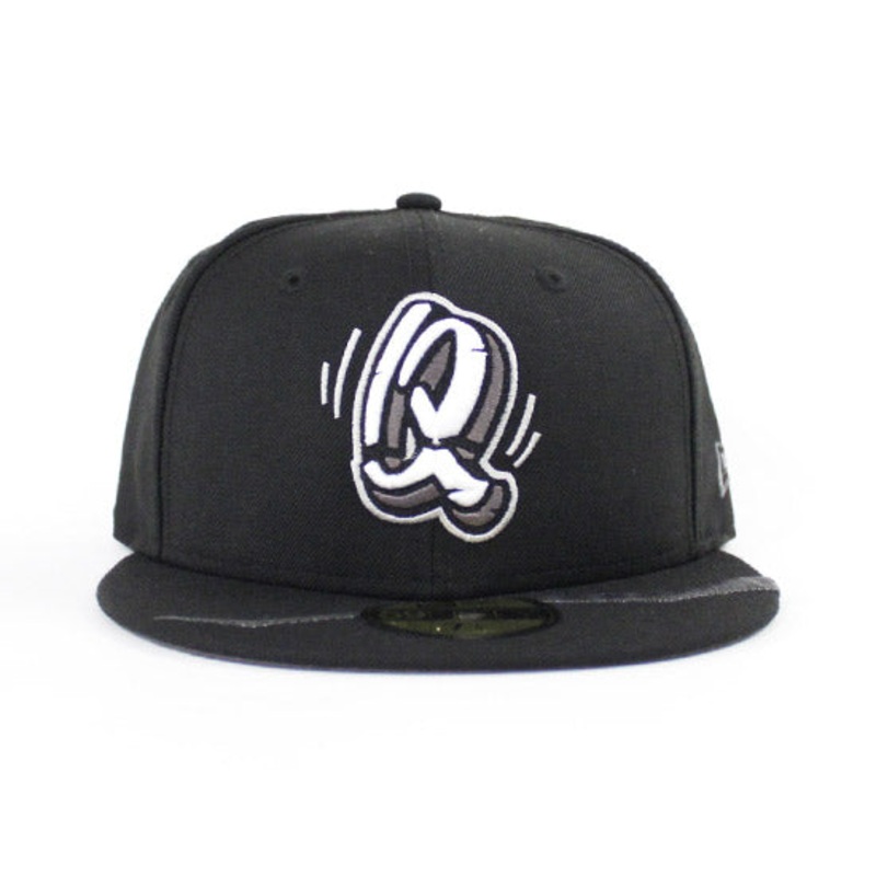 Rancho Cucamonga Quakes New Era 59Fifty Fitted Hat (Black M Black Dark Gray Under Brim) 7