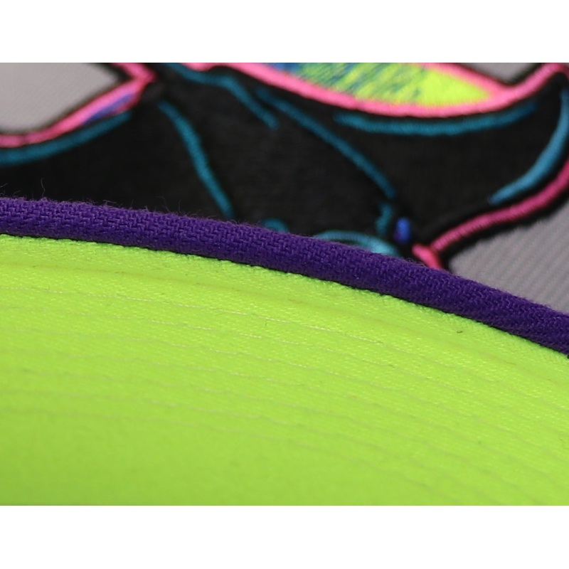 TAMPA BAY DEVIL RAYS (GREY) (1998 INAUGURAL SEASON) NEW ERA 59FIFTY FITTED (NEON BOTTOM) 67/8