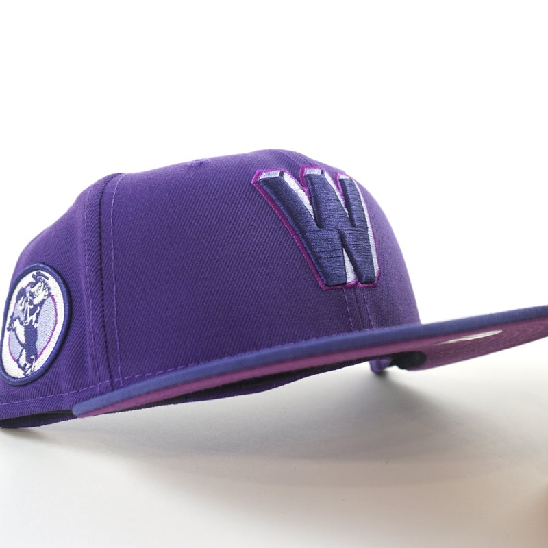 Washington Senators SENATOR CM New Era 59FIFTY Fitted Hat (DEEP PURPLE NEW ORCHID SPARKLING GRAPE Under Brim) 7