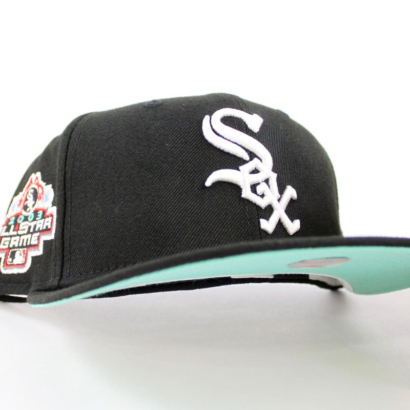 Chicago White Sox 2003 All-Star Game New Era Fitted 59Fifty Hat (Black Mint Under Brim) 6 7/8