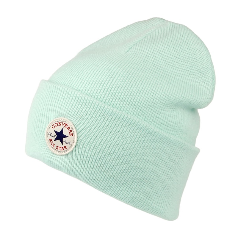 Converse Chuck Taylor Tall Cuffed Beanie Hat – Mint 1-Size