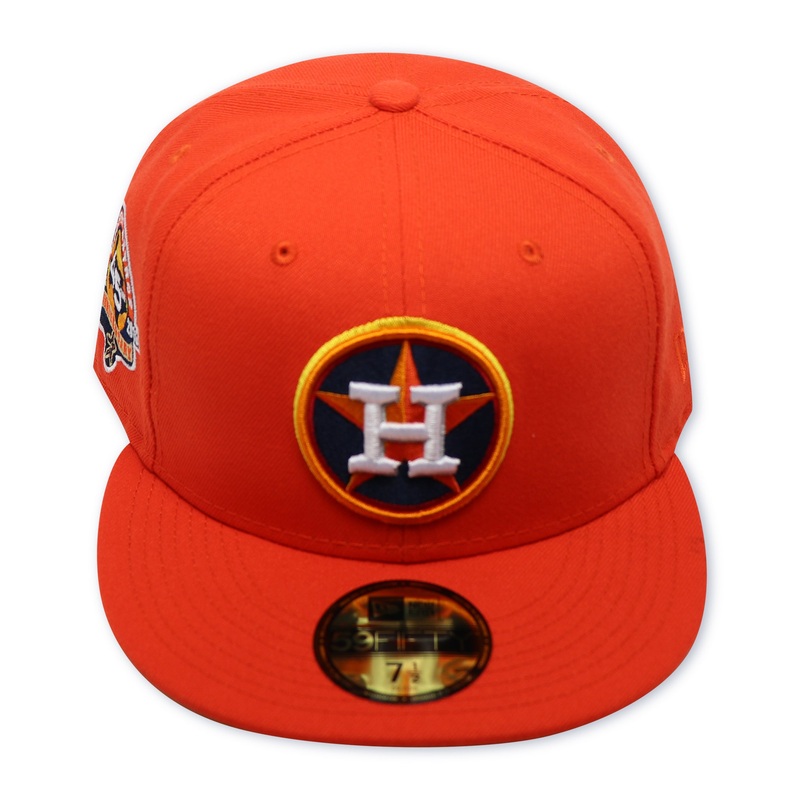 HOUSTON ASTROS (ORANGE) (45TH ANN) “1965-2010” NEW ERA 59FIFTY FITTED (YELLOW UNDER VISOR) 67/8