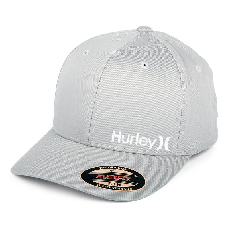 Hurley Hats Corp Flexfit Baseball Cap – Mid Grey Small/Medium