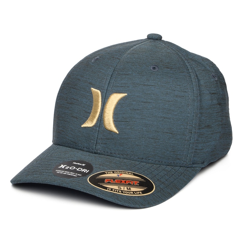 Hurley Hats H2O-Dri One & Only Flexfit Baseball Cap – Forest-Gold Small/Medium