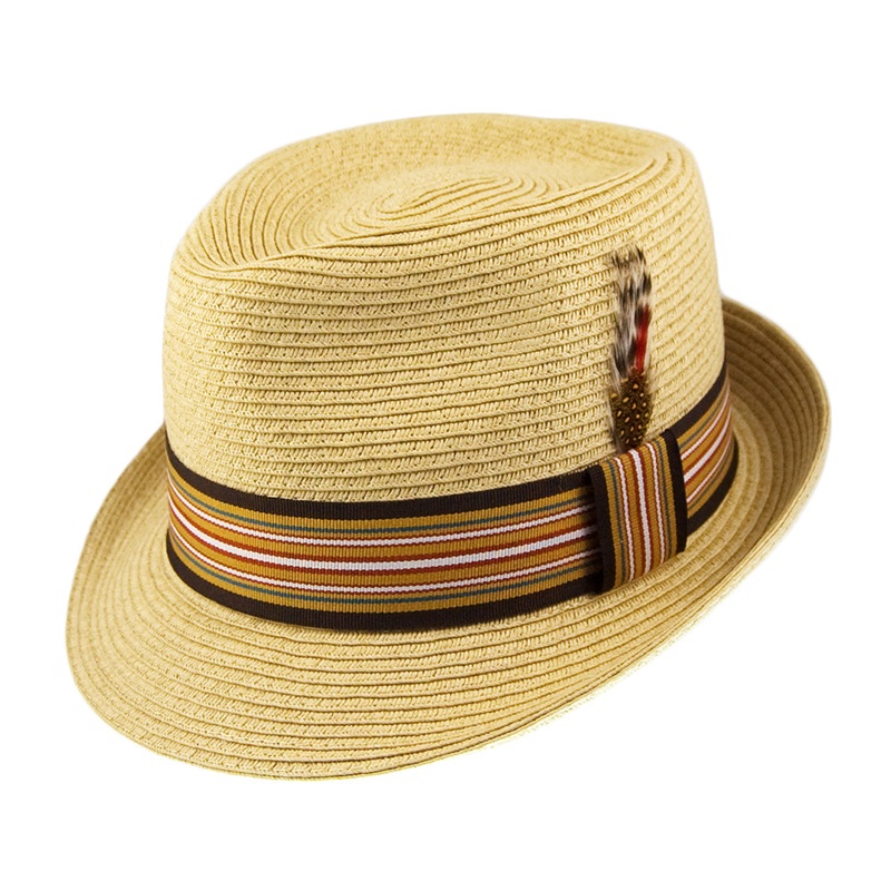 Jaxon & James Ridley C-Crown Trilby Hat – Natural S