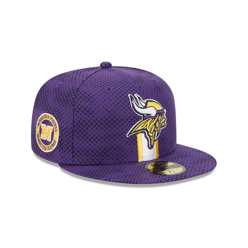 Minnesota Vikings New Era 2024 Sideline 59FIFTY Fitted Hat – Purple 6 7/8