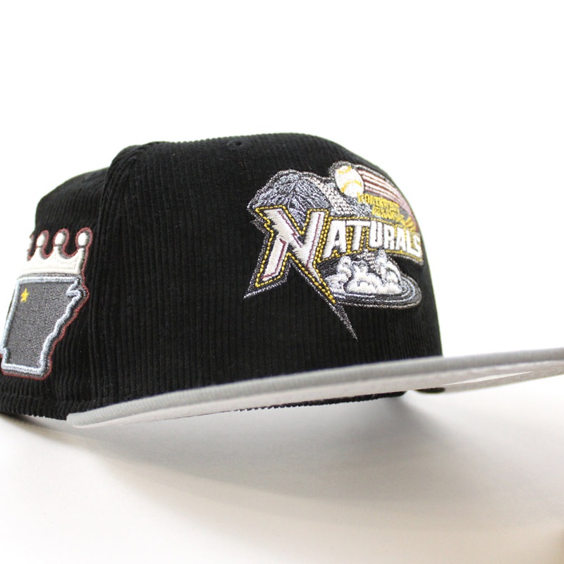 NORTHWESTERN ARKANSAS NATURALS New Era 59Fifty Fitted Hat (Corduroy Misty Morning and Gray Under Brim) 7