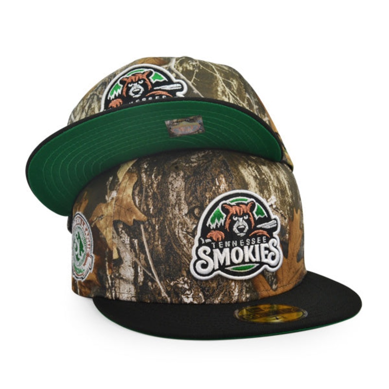 Tennessee Smokies Southern League Exclusive New Era 59Fifty Fitted Hat – Real Tree Camo/Black 6 7/8