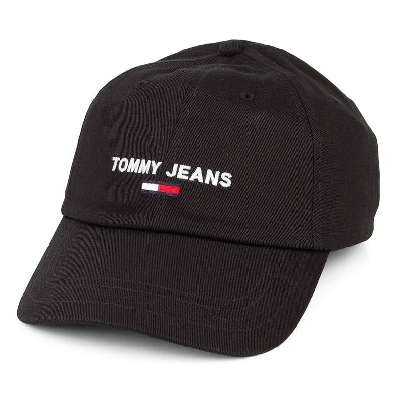 Tommy Hilfiger Hats TJM Sport Baseball Cap – Black Adjustable