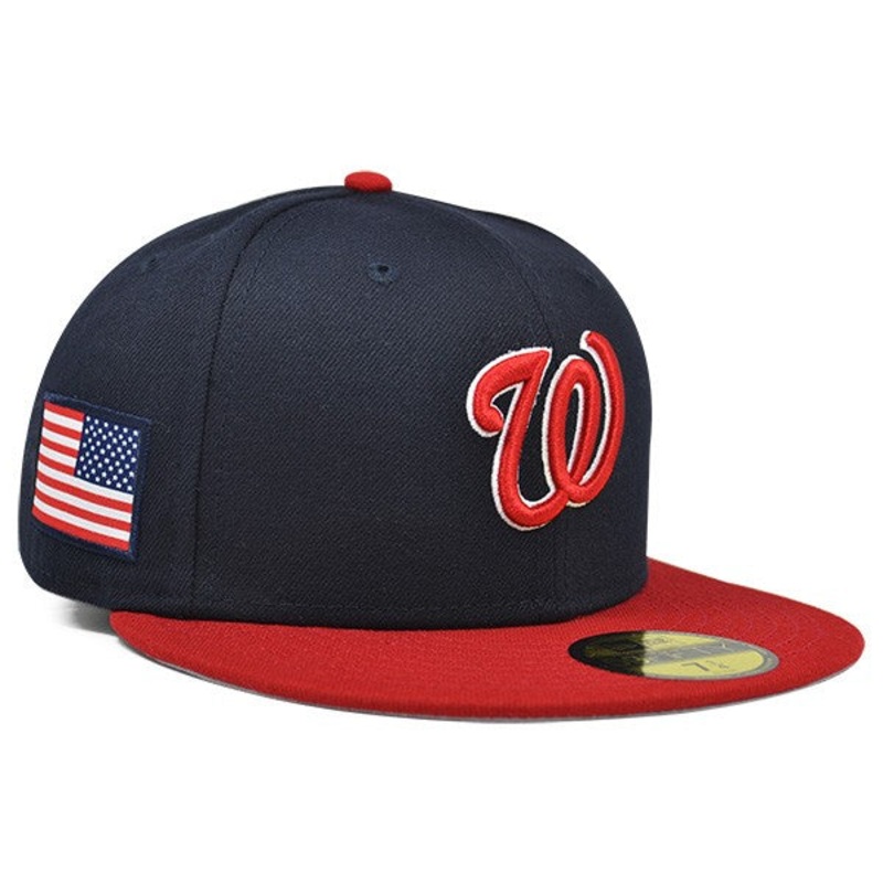 Washington Nationals USA COUNTRY COLORS FITTED 59Fifty New Era MLB Hat 7