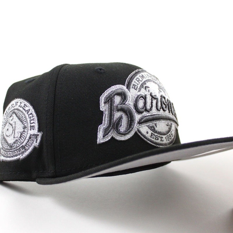 BIRMINGHAM BARONS Southern League New Era 59Fifty Fitted Hat (Metallic Iris Black Gray Under Brim) 7