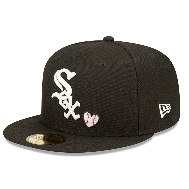 Chicago White Sox 59FIFTY Team Heart Black Cap 7