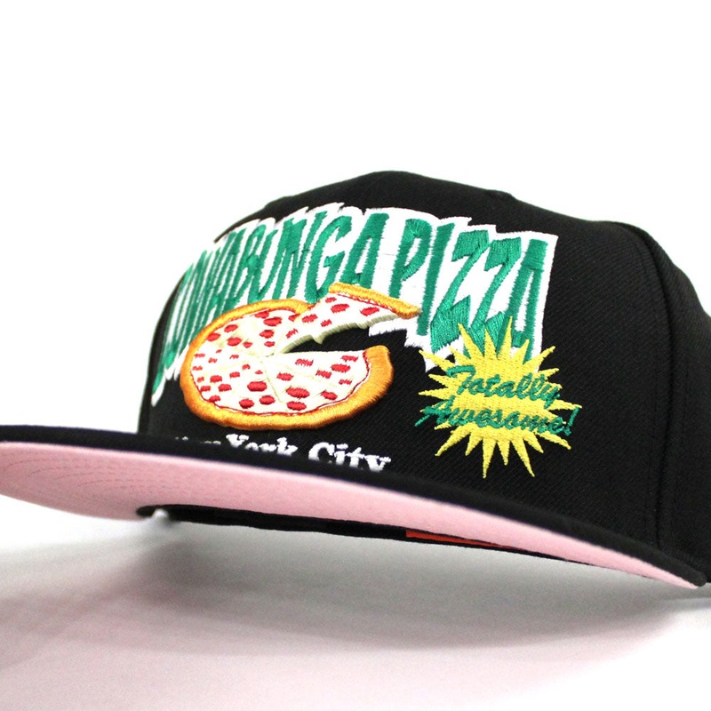 Cowabungapizza The Teenage Mutant Ninja Turtles New Era 59Fifty Fitted Hat (BLACK PINK Under Brim) 7